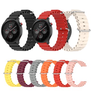 สายนาฬิกาข้อมือซิลิโคน อุปกรณ์เสริม สําหรับ Huami Amazfit GTR 42 มม. 47 มม. GTR2 GTR 2e GTR 3 Pro GTR 4