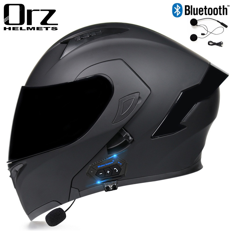 Motorcycle Helmet Bluetooth Safe Racing Motorcycle Helmet Modular Dual