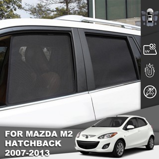 ม่านบังแดดแม่เหล็ก ด้านหน้า และด้านหลัง สําหรับ Mazda 2 Hatchback DE Demio 2007-2014