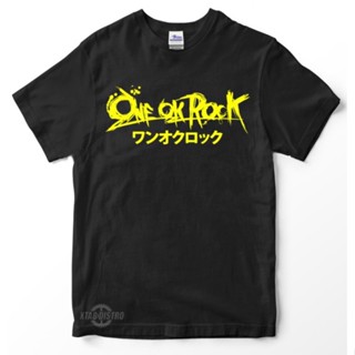 เสื้อยืด พิมพ์ลายโลโก้ one ok rock 2 สีเหลือง พรีเมี่ยม