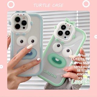 [พร้อมส่ง] เคสโทรศัพท์มือถือ ซิลิโคน ลายการ์ตูนมอนสเตอร์ตัวน้อย สําหรับ iPhone 14 13 12 11 PROMAX XS XR XSMAX SE2020 6 7 8PLUS MINI