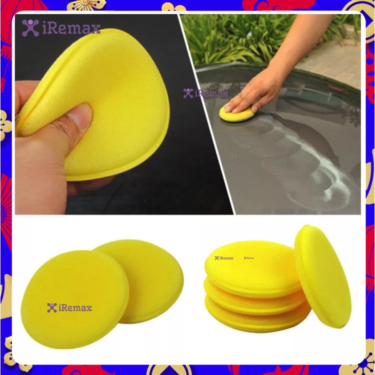 Rabbit mall ฟองน้ำแว๊กซ์ ฟองน้ำขัดเงา 1PC