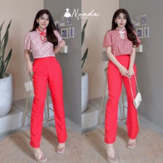 🧧🧧Natacha_Fashion🧨🧨#ราคาส่ง 200 บาท🧧🧧🧧🧧🧧ชุดเซท2 ชิ้น เสื้อกี่เพ้าลายดอกกับกางเกงขายาวงานน่ารักมากค่ะ ต้องรีบมีติดตู้ไว้