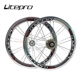 Litepro AERO ล้อแบริ่งซีลจักรยาน 16 นิ้ว 305 349 V เบรก 74 มม. 95 มม. ภายนอก 5 ความเร็ว สําหรับ Dahon D5