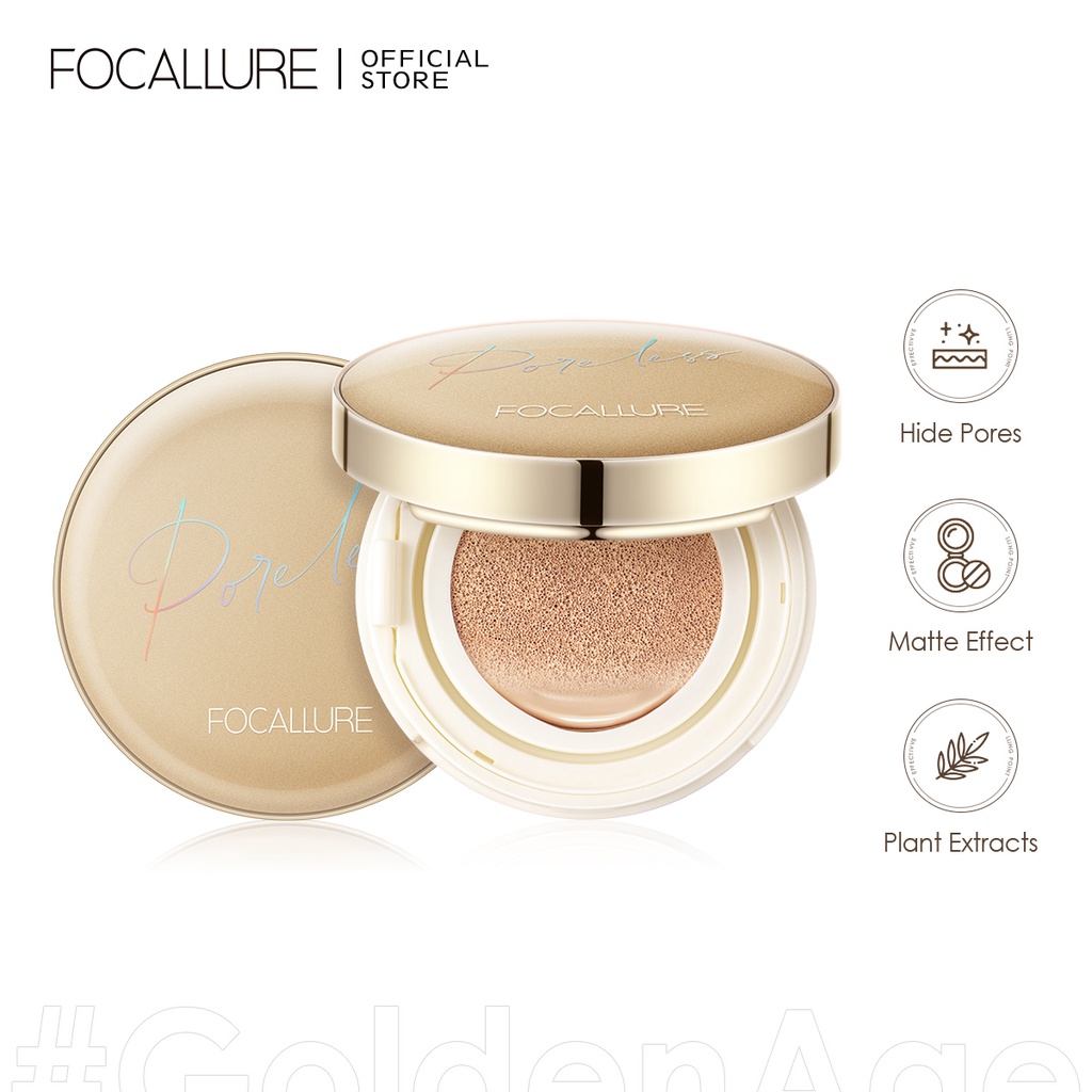 Focallure บีบีคุชชั่นรองพื้น เนื้อแมตต์ กันน้ำ ติดทนนาน ธรรมชาติ