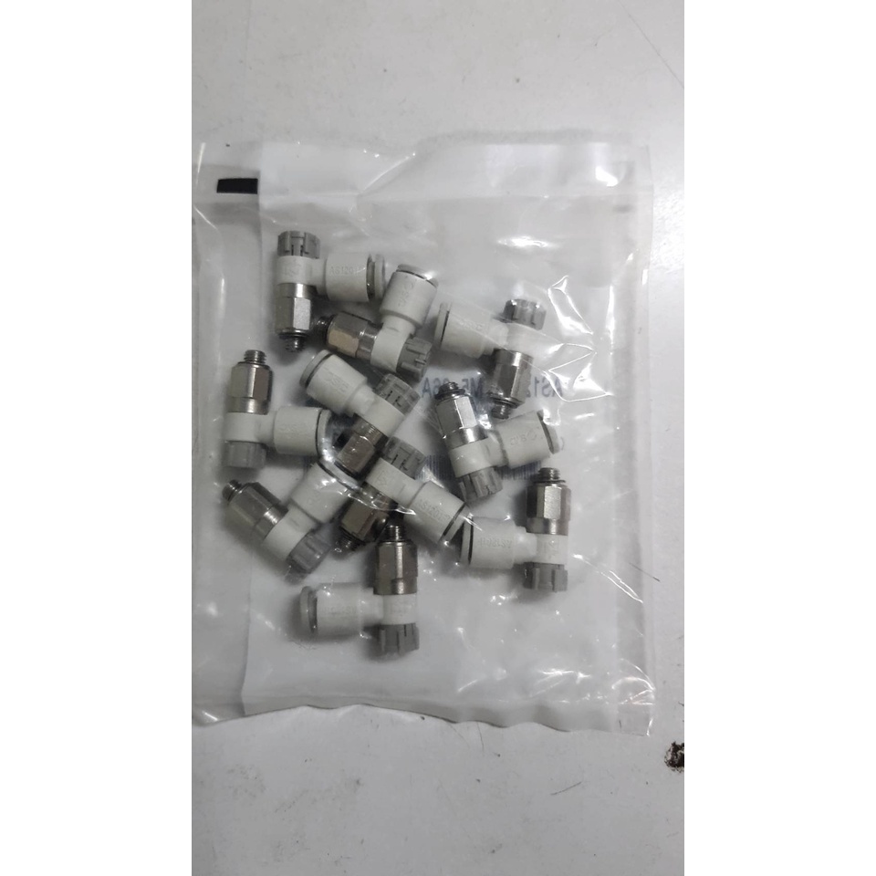 SMC SPEED CONTROL รุ่น AS1201F-M5-06A (เกลียว M5 ใช้กับท่อลม 6 มม)