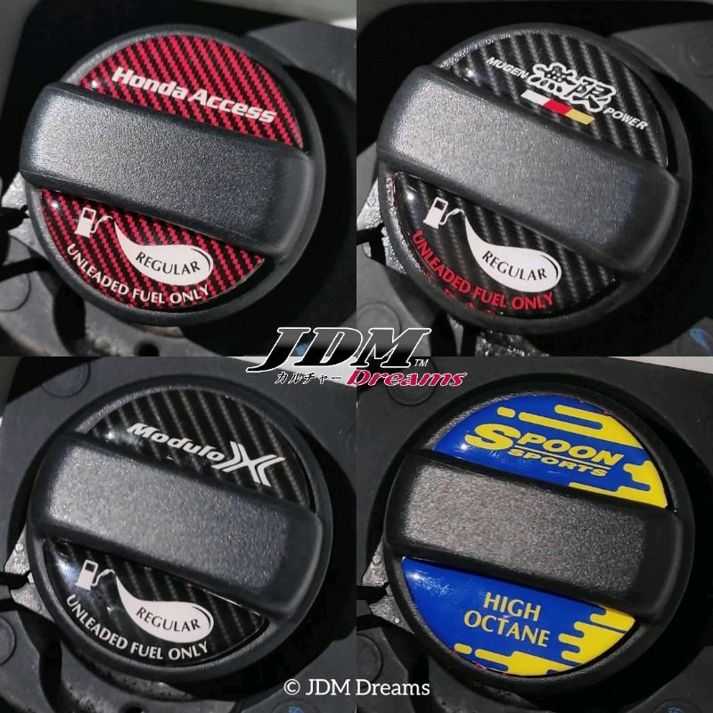 JDM การใช้หมวก Deco สติกเกอร์สําหรับ Honda Jazz Fit City Grace Hatchback HRV Honda Access Modulo X ช้อน Mugen RS ญี่ปุ่น