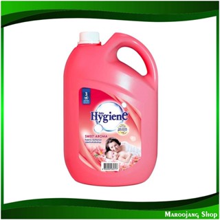 น้ำยาปรับผ้านุ่ม สูตรมาตรฐาน กลิ่น สวีท อโรมา แดง Fabric Softener Standard Formula Sweet Aroma Red 3500 มล. ไฮยีน Hygien