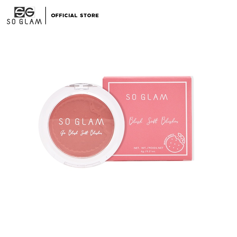 So Glam Go Blush Soft Blusher Biscuit Party 08 Rose Ladyfinger โซ แกลม โก บลัช ซอฟท์ บลัชเชอร์ 08