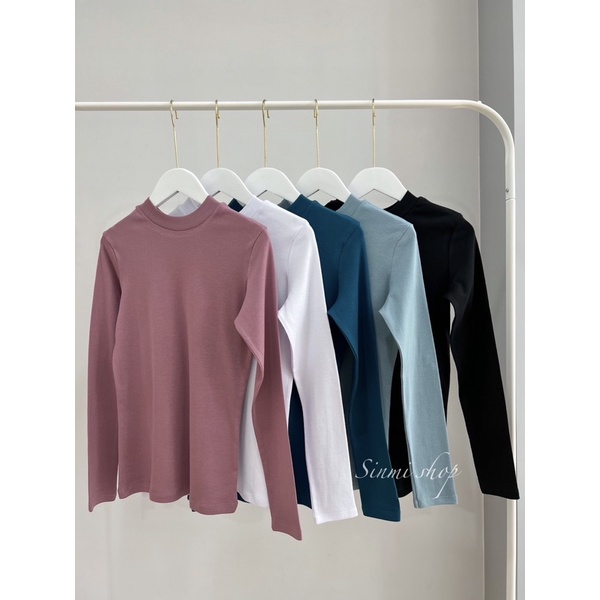 เสื้อยือคอปีน แขนยาว