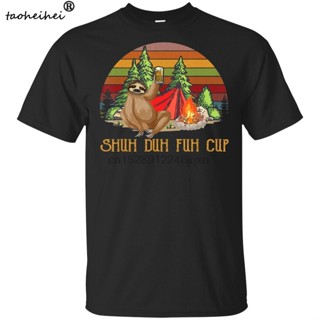 เสื้อยืดลําลอง แขนสั้น พิมพ์ลาย Shuh Duh Fuh Cup Sloth Beer แฟชั่นฤดูร้อน สําหรับผู้ชาย ไซซ์ M - 3Xl