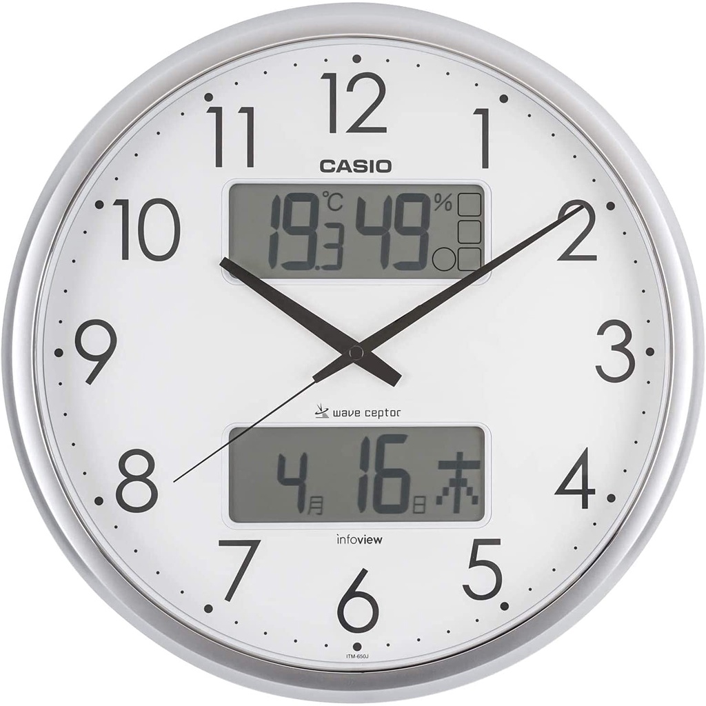 Casio CASIO wall clock ITM-650J-8JF (silver)