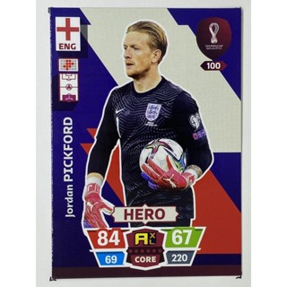 การ์ดนักฟุตบอล Jordan Pickford ฟุตบอลโลก world cup 2022 การ์ดสะสม England การ์ดนักเตะ อังกฤษ