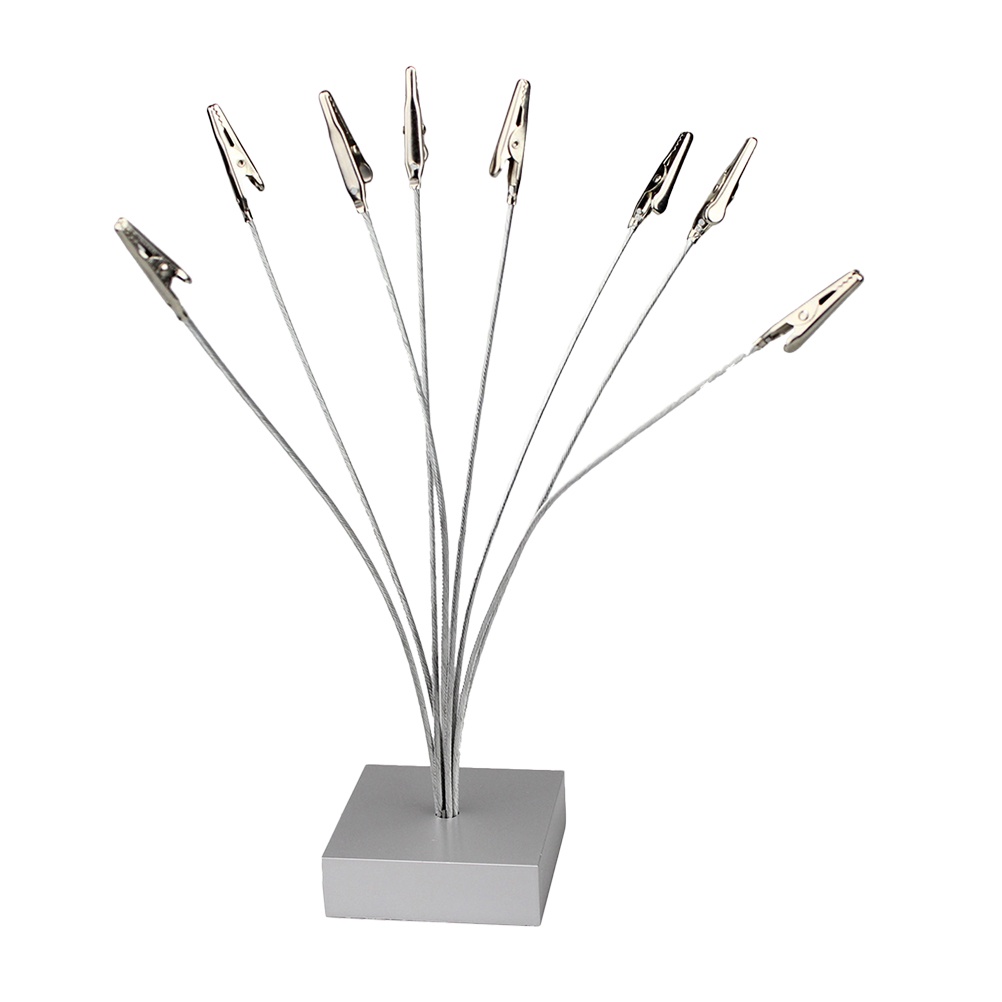 โฟลเดอร์รูปภาพ Giftcard Holder Display Wedding Frames Clips Metal Note Holders Stand Table Number