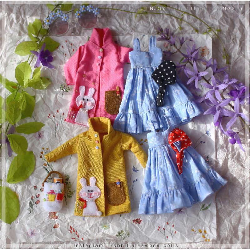 พร้อมส่ง ชุดตุ๊กตาบลายธ์ เซ็ตสีสันสดใส ชมสวน เลี้ยงนก ดูดอกไม้
