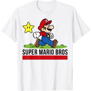 DRG เสื้อยืดคอกลม แขนสั้น ผ้าฝ้าย 100% พิมพ์ลาย Nintendo Super mario สําหรับผู้ชาย