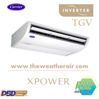 แอร์ Carrier INVERTER เบอร์ 5 น้ำยา R32 รุ่น X-POWER TGV แบบแขวน ขนาด 13,000BTU-60,000BTU