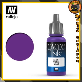 Violet Ink 17ml. Vallejo Game Color Ink สีอะคริลิคสูตรน้ำ