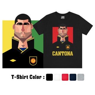 PSM เสื้อยืดลายนักฟุตบอล ลาย E.Cantona กังฟูคิก!