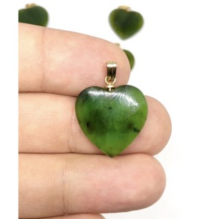 1Pc Natural Heart Nephrite Jade pendent Green Jade pendent AAA Quality jade jewelry Jade Pendent Available With Chain.