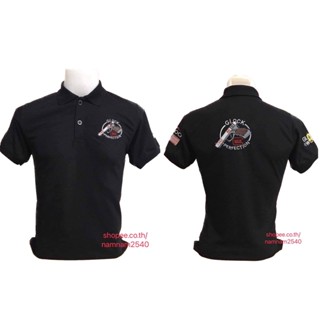 เสื้อโปโลปักปืนGLOCKเสื้อผู้ชายงานปักอย่างดีเนื้อผ้านิ่มใส่สบายมาก
