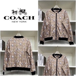 เสื้อแจ็คเก็ตแขนยาว Coach