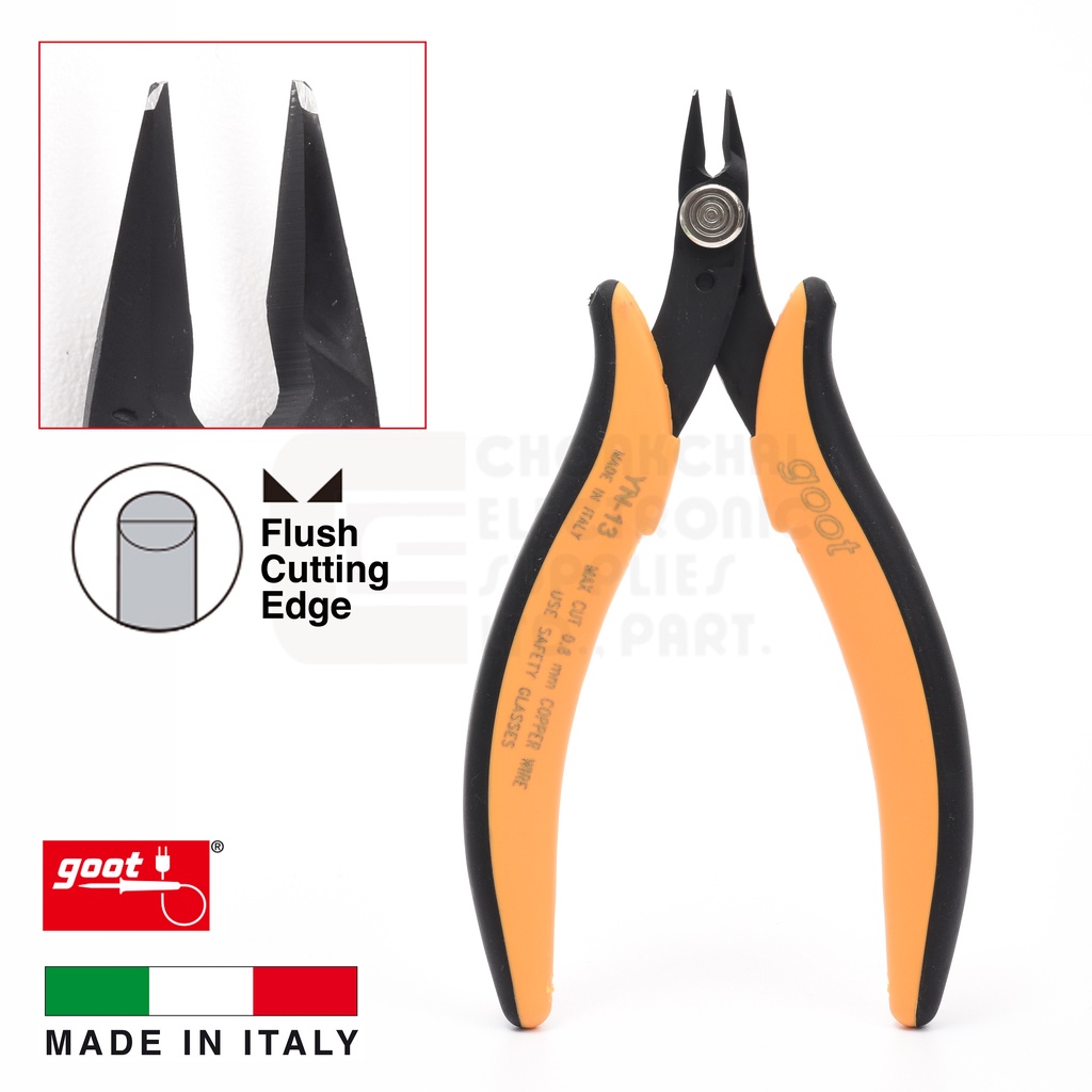 Goot Piergiacomi YN-13 คีมตัดปากเฉียง ยาว 133มม 5.25นิ้ว ตัดเรียบ คมมากๆ Made in Italy
