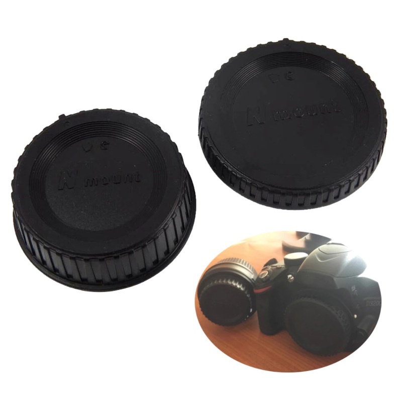 Nikon F ฝาปิดท้ายเลนส์ ฝาปิดหน้ากล้อง ชุดฝาปิด Rear Lens Cap + Body Cap