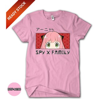 เสื้อยืดผ้าฝ้าย พรีเมี่ยม ลาย Anya Forger SPY x FAMILY 24s DTF-A230