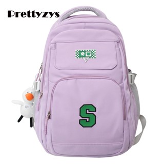 School Backpack Prettyzys 2023 Korean Large capacity 15.6 inch For Teenage Girl