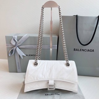 พร้อมส่งNew Balenciaga WOMENS CRUSH SMALL CHAIN BAG(Ori)