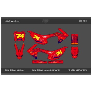 STABILO สติกเกอร์ไฮไลท์ CRF 110 (003) DEKAL STICKER CRF F FULLBODY 2013 2014 2015 2016 2017 2018 สีดํา สีแดง สีเหลือง สีเขียว สีน้ําเงินเข้ม สีทอง สีชมพู สีส้ม สีส้ม สีเทา สีขาว TOSCA IJO