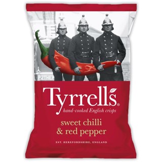 Sweet Chilli &amp; Red Pepper Chips Tyrrells 150 G.