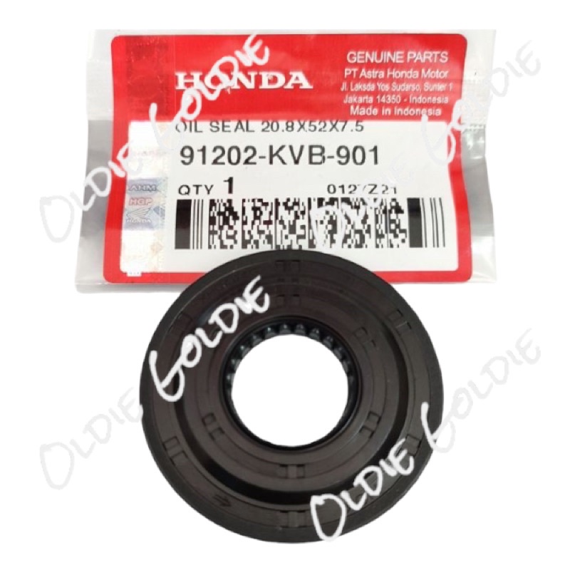 91202-KVB-901 91202-K50-T01 ซีลน้ํามัน 20.8 X 52 X 7.5 CVT ซีลเพลาข้อเหวี่ยงซ้ายลูกตุ้ม Honda VARIO 