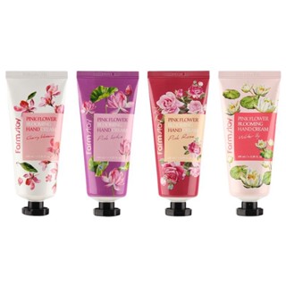 farmstay pink flower blooming hand cream ครีมทามือ 4 types