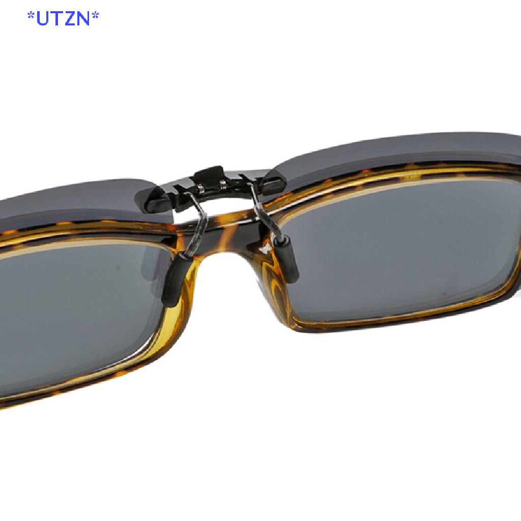 UTZN> Clip On Driving Glasses แว่นกันแดด Day Vision UV400 Lens Night Vision ใหม่ - รูปที่ 6