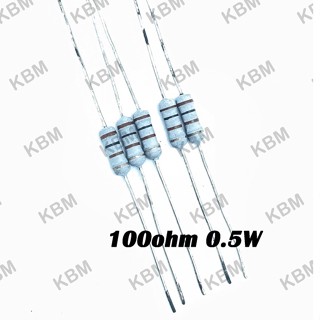 Resistor ตัวต้านทาน 100ohm 0.25W 0.5W 1W 3W 5W 10W