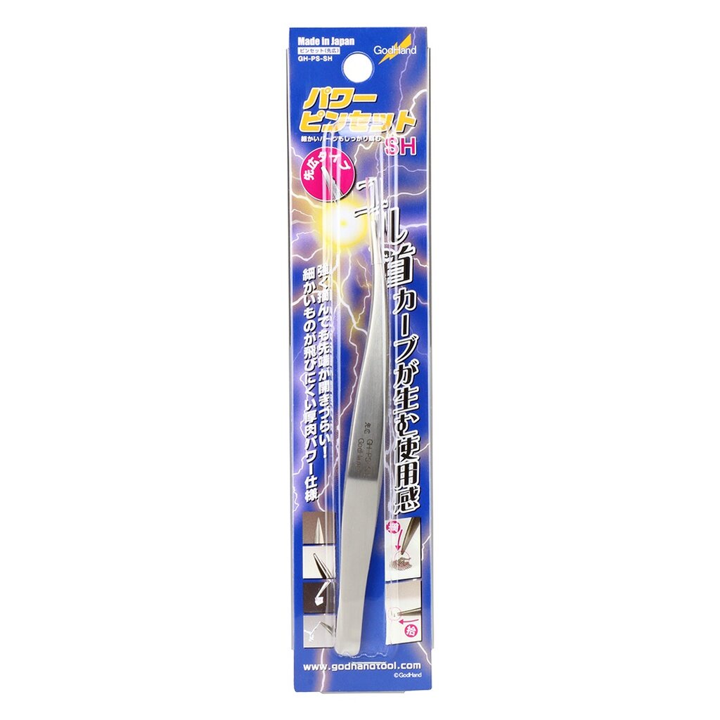 GodHand GH-PS-SH POWER TWEEZERS (WIDENING) แหนบก็อดแฮนด์แท้