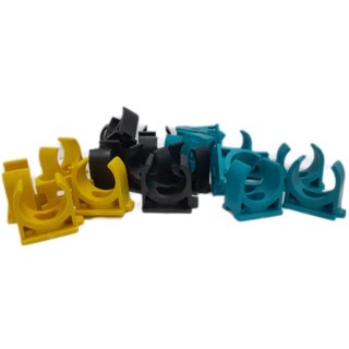 คลิปก้ามปู PVC ขนาด 1/2" สีเหลือง ฟ้า ดำ (บรรจุ10ตัว/ถุง)