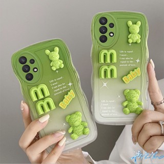 เคสโทรศัพท์มือถือ แต่งตุ๊กตา 3D ไล่โทนสี สําหรับ Samsung A53 A13 A52 A11 A12 A22 A32 A21 A33 A73 A23 A03S A02S A10S A21S A02 A03 A51 A20 A30 A20S A50S A30S A50 S21 S20