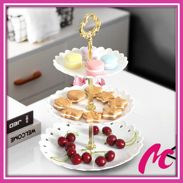 ถาดพลาสติก 3 ชั้น สําหรับขยัน เท็จแจ่ม ผลไม้.. ถาดหรูหรา 3 ชั้น ใส่แยม แคนดี้..._MC888