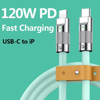 PD 3A Fast ชาร์จ OD6.0สาย USB สายข้อมูล Bold สายชาร์จ ไอP USB Cถึง8pinหนาพิเศษนุ่มTPEข้อมูลWird Cabl