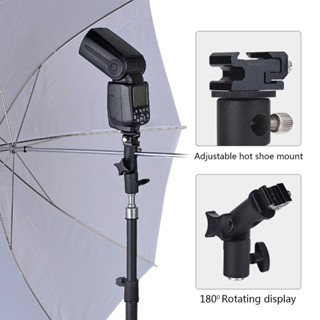 Flash Mount อะแดปเตอร์ยึดร่มอลูมิเนียมอัลลอยด์ E Type Flash Stand