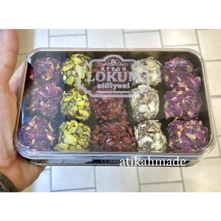 (พรีออเดอร์) Premium turkish delight - ขนมตุรกี สูตรหวานน้อย 300g