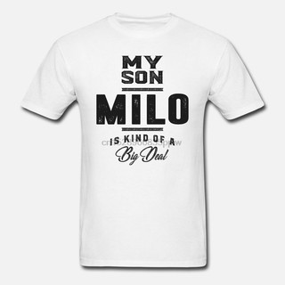 เสื้อยืดแขนสั้น ผ้าฝ้าย 100% พิมพ์ลาย My Son Milo แฟชั่นฤดูร้อน สําหรับผู้ชาย