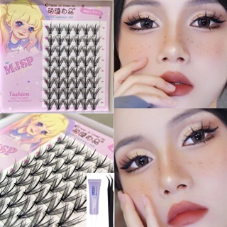 Minidaring MengJieShangPin® ขนตาปลอม ทรงเอ แบบหนา รูปดอกทานตะวัน สําหรับต่อขนตา Little Devil Eyelashes