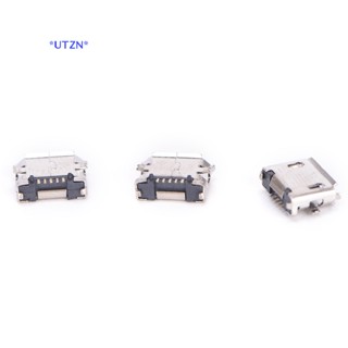 UTZN&gt; 10pcs Micro USB 5pin B type Female Connector For Connector 5 pin Charging Socket Hot sale new