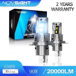 Novsight การออกแบบใหม่ล่าสุด N62 H4 ไฟหน้ารถ LED ไฟตัดหมอก 90W 20000LM 6500K Super Bright ไฟสีขาวไฟหน้ารถจักรยานยนต์