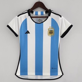 เสื้อกีฬาแขนสั้น ลายทีมชาติฟุตบอล Argentina 2022/23 ชุดเหย้า ไซซ์ S-XL