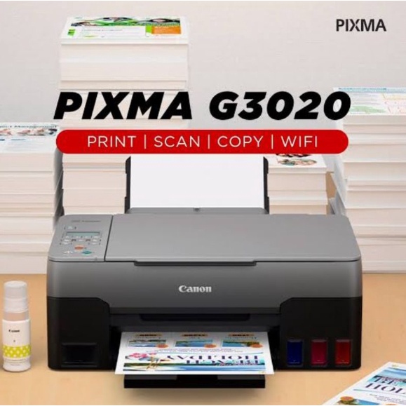 Printer Canon มัลติฟังก์ชั่น PIXMA Canon G3020 all in one wifi หมึกแท้โรงงาน